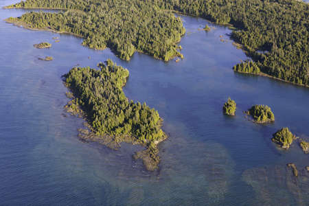Cove and Blue Heron Islandsの写真素材