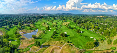West Short Golf Course Panoramaの写真素材