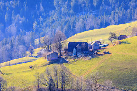 Beautiful nature of the mountains and hill in summer