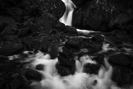 Beautiful waterfall in the forest.