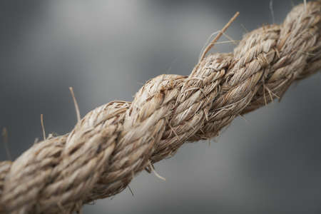 Thick rope close-up or macro