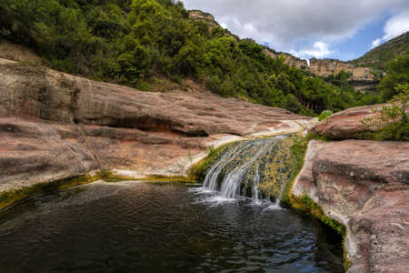 Sant Miquel del Fai, Catalonia, Spainの写真素材