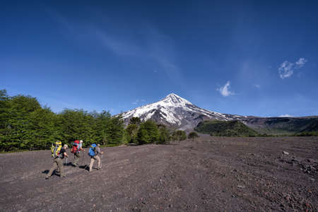 Volcano Lanin, Patagoniaの写真素材