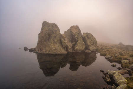 Etang Blaou, Pyrenees, Franceの写真素材