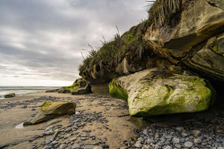 Anatori beach, NZの写真素材