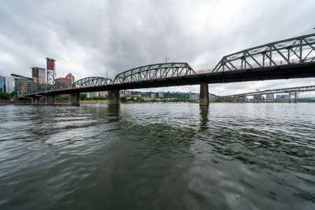The Hawthorn Bridge. Portland, Oregon.の写真素材