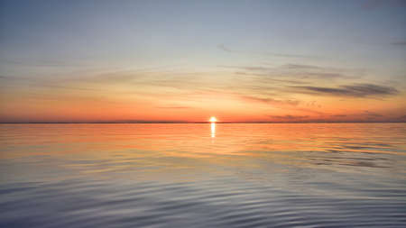 Quiet sunset on Marvelous Island.の写真素材