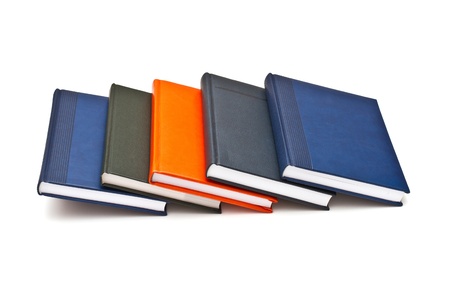 Stack of books, isolated on white backgroundの写真素材