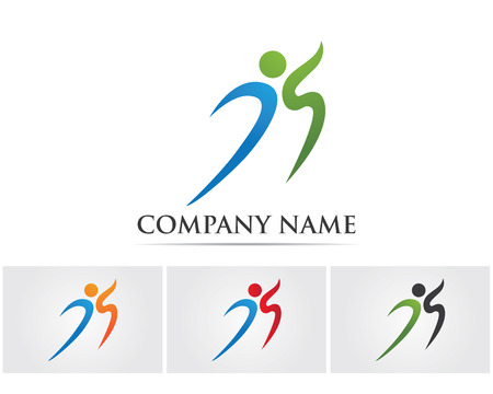 Logo template - successful peopleのイラスト素材