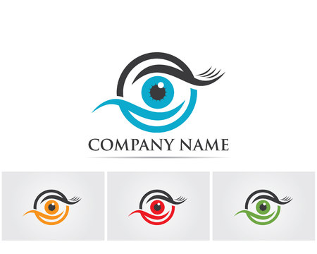 Eye care logo vectorのイラスト素材