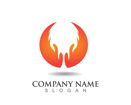 Fire flame logoのイラスト素材