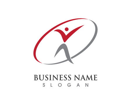 Logo template - successful peopleのイラスト素材
