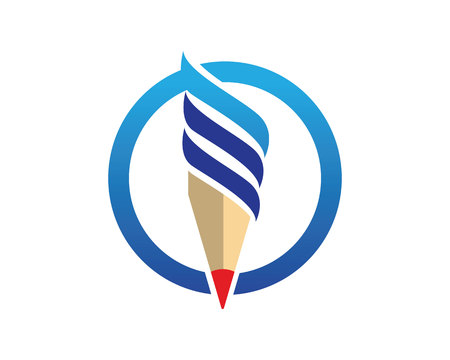 Pencil write logoのイラスト素材