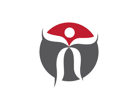 Logo template - successful peopleのイラスト素材