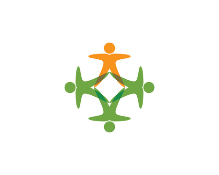 Logo template - successful peopleのイラスト素材