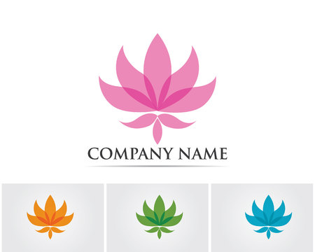 Lotus flower logoのイラスト素材