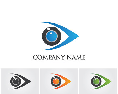 Eye care vector logoのイラスト素材