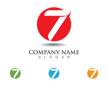 Seven number logoのイラスト素材