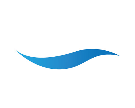 wave water logoのイラスト素材