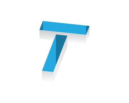 T letter logoのイラスト素材