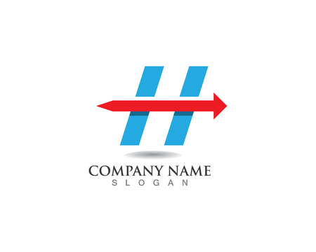 H flash logoのイラスト素材