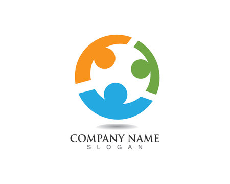 Logo template - successful peopleのイラスト素材