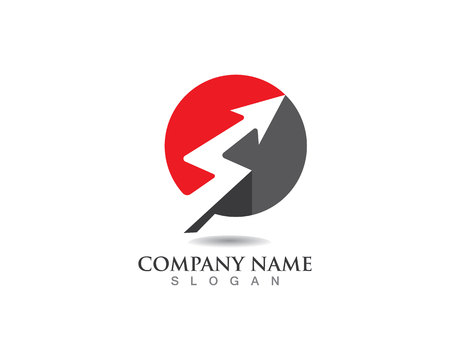 Flash thunderbolt logoのイラスト素材