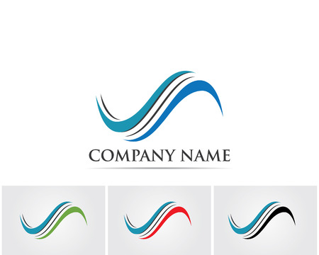 Waves of sea or ocean waves, blue water, splash and gale, vector illustrationのイラスト素材