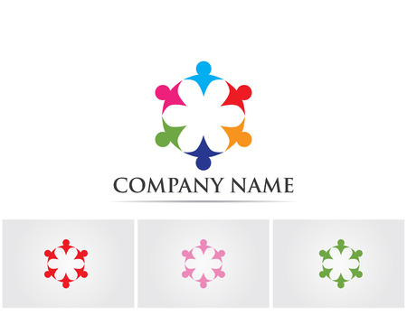 Logo template - successful peopleのイラスト素材
