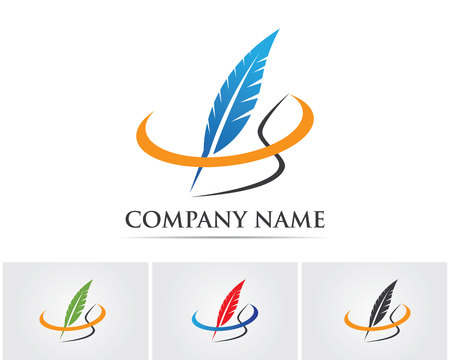 feather pen writeのイラスト素材