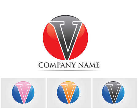 V letter logoのイラスト素材
