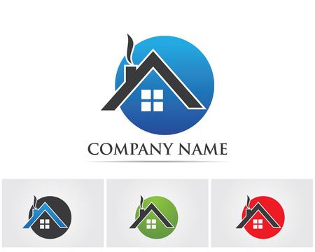 Real estate and home buildings logo icons templateのイラスト素材