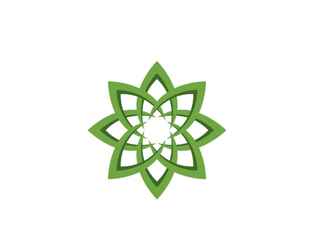 Leaf green nature emblem and symbol template Vectorのイラスト素材