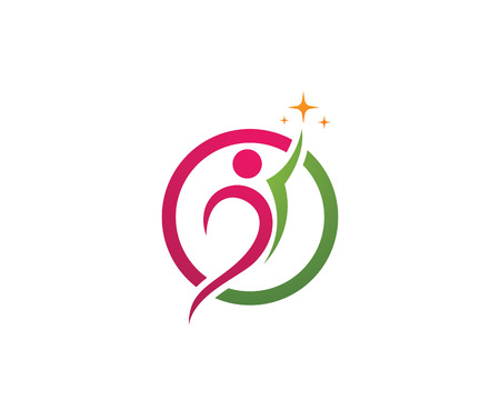 people care success health life logo template iconsのイラスト素材