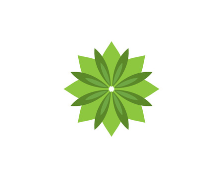 Vector leaves green nature logo and symbolのイラスト素材
