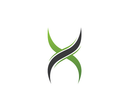 X Letter Template.のイラスト素材