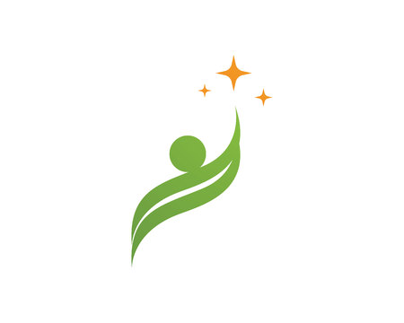 people care success health life logo template iconsのイラスト素材