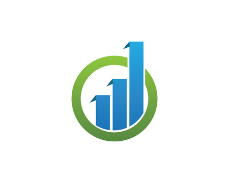 Business finance logo and symbols vector concept illustrationのイラスト素材