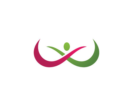 People care success health life logo template iconsのイラスト素材
