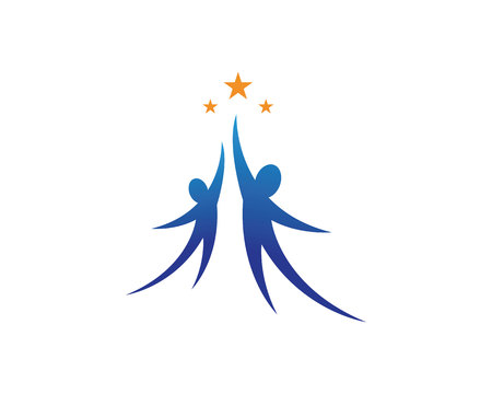 people care success health life logoのイラスト素材