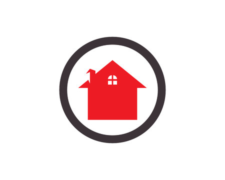 Home and buildings logo and symbolsのイラスト素材