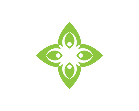 Vector leaves green nature symbolのイラスト素材