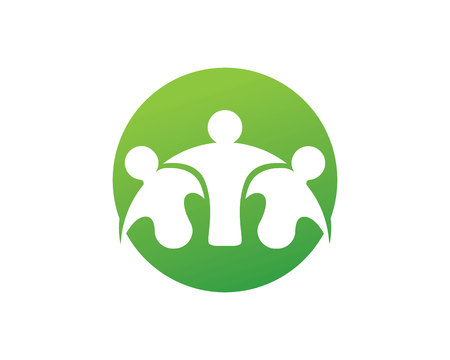 Community people care logo and symbols templateのイラスト素材