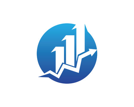 Business finance logo - vector concept illustrationのイラスト素材