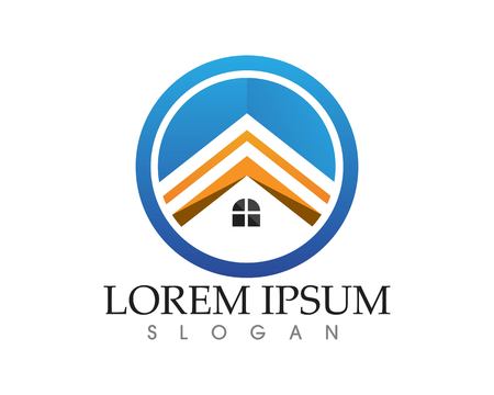 Real estate and home buildings logo icons templateのイラスト素材