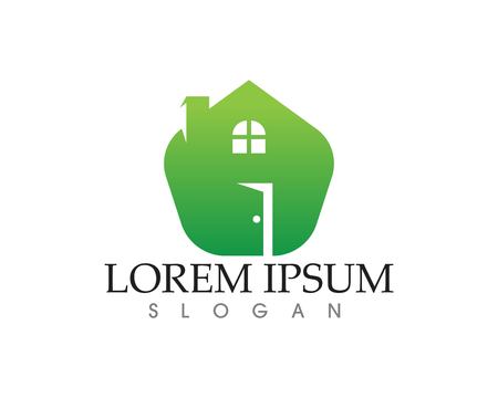 Real estate and home buildings icons templateのイラスト素材