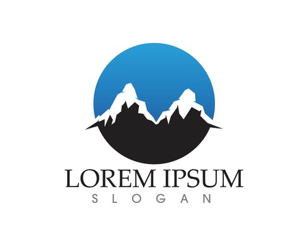 Mountain nature landscape emblem and symbols  icons templateのイラスト素材
