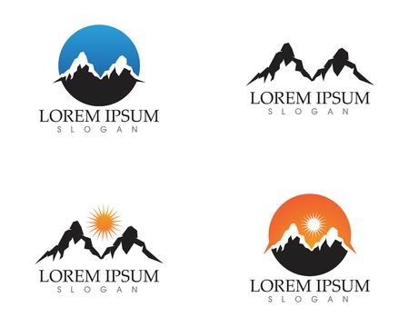 Mountain nature landscape symbols setのイラスト素材