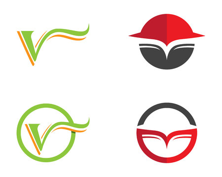 V letters business symbols templateのイラスト素材