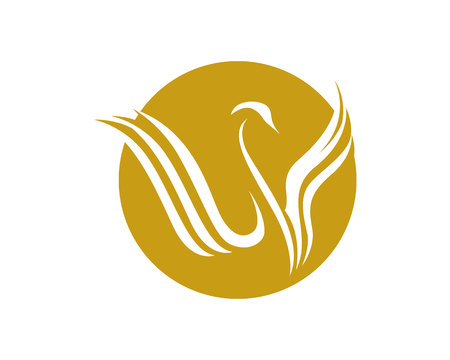 Swan logoのイラスト素材